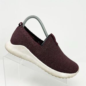 Aetrex Women's Slip-On Sneakers Size 7 Red Purple Arch Support Casual Comfort